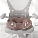 Maxbell Donut Pillow Men/Women Breathable Donut Seat Cushion for Sitting Home Office Brown