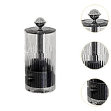 Maxbell Makeup Brush Holder Automatic Lifting Transparent for Countertop Office Dorm Silver and Black