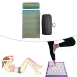 Maxbell Acupressure Mat and Pillow Set Pressure Point Massage Pad for Waist Hip Neck