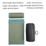 Maxbell Acupressure Mat and Pillow Set Pressure Point Massage Pad for Waist Hip Neck