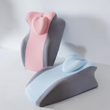 Maxbell Face Down Pillow Versatile Washable Cover Back Support for Sleeping Lounging Blue