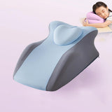 Maxbell Face Down Pillow Versatile Washable Cover Back Support for Sleeping Lounging Blue