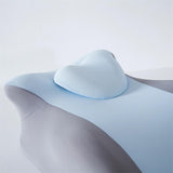 Maxbell Face Down Pillow Versatile Washable Cover Back Support for Sleeping Lounging Blue