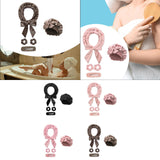 Maxbell Heatless Hair Curling Headband Portable Gift Comfortable Long Hair Curl Wrap Black