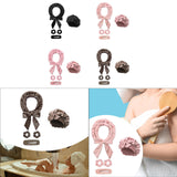 Maxbell Heatless Hair Curling Headband Portable Gift Comfortable Long Hair Curl Wrap Black