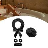 Maxbell Heatless Hair Curling Headband Portable Gift Comfortable Long Hair Curl Wrap Black