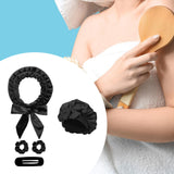 Maxbell Heatless Hair Curling Headband Portable Gift Comfortable Long Hair Curl Wrap Black