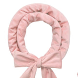 Maxbell Heatless Hair Curling Headband Portable Gift Comfortable Long Hair Curl Wrap Light Pink