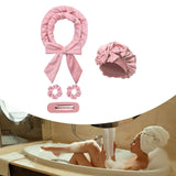 Maxbell Heatless Hair Curling Headband Portable Gift Comfortable Long Hair Curl Wrap Dark Pink
