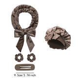 Maxbell Heatless Hair Curling Headband Portable Gift Comfortable Long Hair Curl Wrap Brown