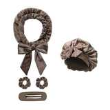 Maxbell Heatless Hair Curling Headband Portable Gift Comfortable Long Hair Curl Wrap Brown