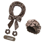 Maxbell Heatless Hair Curling Headband Portable Gift Comfortable Long Hair Curl Wrap Brown