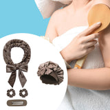 Maxbell Heatless Hair Curling Headband Portable Gift Comfortable Long Hair Curl Wrap Brown
