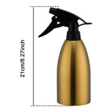 Maxbell Stainless Steel Spraying Bottle 500ml Hand Spray Bottle for Lawn Garden Home Gold