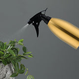 Maxbell Stainless Steel Spraying Bottle 500ml Hand Spray Bottle for Lawn Garden Home Gold