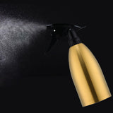 Maxbell Stainless Steel Spraying Bottle 500ml Hand Spray Bottle for Lawn Garden Home Gold