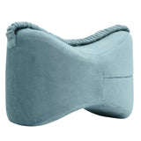 Maxbell Knee Foam Support Pillow Leg Positioner Cushion for Nerves Hip Side Sleeping Blue
