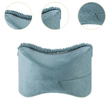 Maxbell Knee Foam Support Pillow Leg Positioner Cushion for Nerves Hip Side Sleeping Blue