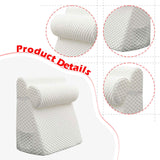 Maxbell Bed Wedge Pillow Back Support Removable Washable Cover Large Elevated Pillow White