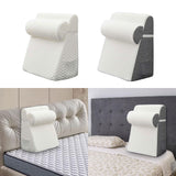Maxbell Bed Wedge Pillow Back Support Removable Washable Cover Large Elevated Pillow White