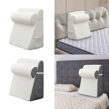 Maxbell Bed Wedge Pillow Back Support Removable Washable Cover Large Elevated Pillow White