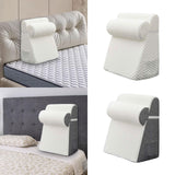 Maxbell Bed Wedge Pillow Back Support Removable Washable Cover Large Elevated Pillow White
