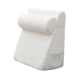 Maxbell Bed Wedge Pillow Back Support Removable Washable Cover Large Elevated Pillow White