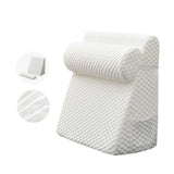 Maxbell Bed Wedge Pillow Back Support Removable Washable Cover Large Elevated Pillow White