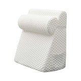 Maxbell Bed Wedge Pillow Back Support Removable Washable Cover Large Elevated Pillow White