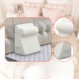 Maxbell Bed Wedge Pillow Back Support Removable Washable Cover Large Elevated Pillow White
