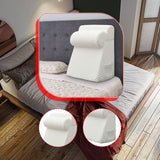 Maxbell Bed Wedge Pillow Back Support Removable Washable Cover Large Elevated Pillow White