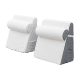 Maxbell Bed Wedge Pillow Back Support Removable Washable Cover Large Elevated Pillow White Gray