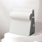 Maxbell Bed Wedge Pillow Back Support Removable Washable Cover Large Elevated Pillow White Gray