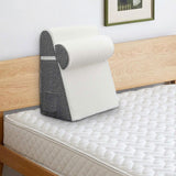 Maxbell Bed Wedge Pillow Back Support Removable Washable Cover Large Elevated Pillow White Gray