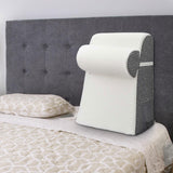 Maxbell Bed Wedge Pillow Back Support Removable Washable Cover Large Elevated Pillow White Gray