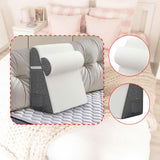 Maxbell Bed Wedge Pillow Back Support Removable Washable Cover Large Elevated Pillow White Gray