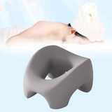 Maxbell Face Down Prone Pillow Ergonomics Massage Face Cushion for Home Plane Travel gray