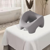 Maxbell Face Down Prone Pillow Ergonomics Massage Face Cushion for Home Plane Travel gray
