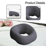 Maxbell Face Down Pillow Support Pillow Breathable Prone Pillow for Plane Salons SPA Dark Grey