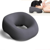 Maxbell Face Down Pillow Support Pillow Breathable Prone Pillow for Plane Salons SPA Dark Grey