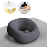 Maxbell Face Down Pillow Support Pillow Breathable Prone Pillow for Plane Salons SPA Dark Grey