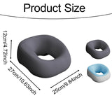 Maxbell Face Down Pillow Support Pillow Breathable Prone Pillow for Plane Salons SPA Light Blue Grey