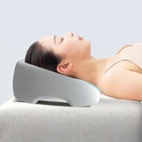 Maxbell Face Down Pillow Support Pillow Breathable Prone Pillow for Plane Salons SPA Light Blue Grey