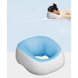 Maxbell Face Down Pillow Support Pillow Breathable Prone Pillow for Plane Salons SPA Light Blue Grey