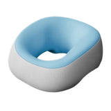 Maxbell Face Down Pillow Support Pillow Breathable Prone Pillow for Plane Salons SPA Light Blue Grey