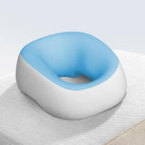 Maxbell Face Down Pillow Support Pillow Breathable Prone Pillow for Plane Salons SPA Light Blue Grey