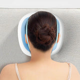 Maxbell Face Down Pillow Support Pillow Breathable Prone Pillow for Plane Salons SPA Light Blue Grey