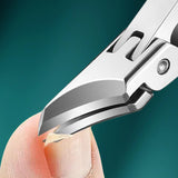 Maxbell Slanted Curved Nail Clippers Wide Mouth for Thick Toenails Men Women Seniors Green
