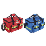 Maxbell First Aid Bag Empty 14.17x8.66x8.66inch Emergency Bag for Car Camping Hiking Red