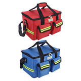 Maxbell First Aid Bag Empty 14.17x8.66x8.66inch Emergency Bag for Car Camping Hiking Red